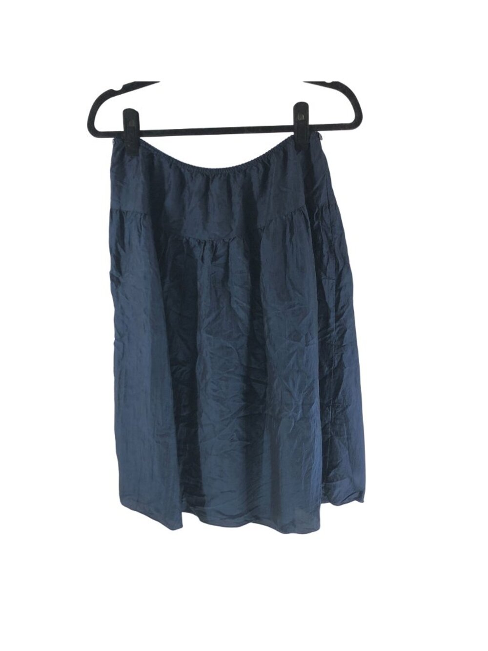 Liu Jo Womens Navy Silk A-Line Skirt Size 44 US L